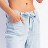 Baggy Straight Linen Jeans