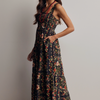 Floral Tiered Midi Dress