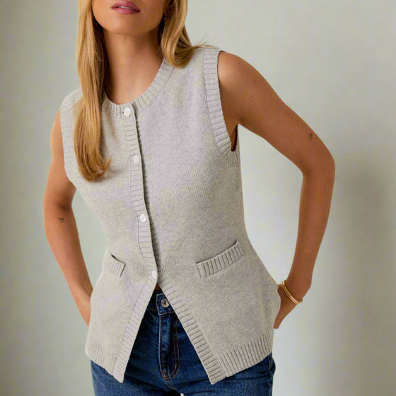 Button Down Knit Vest