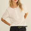 Button Front Knit Top