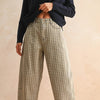 Mini Checker Barrel Pants