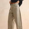 Mini Checker Barrel Pants
