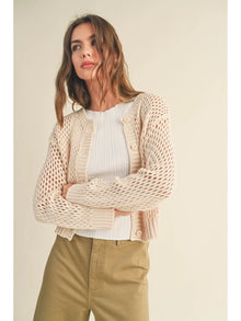  Crochet Knitted Buttondown Cardigan