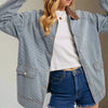 Denim Corduroy Collar Contrast Barn Coat