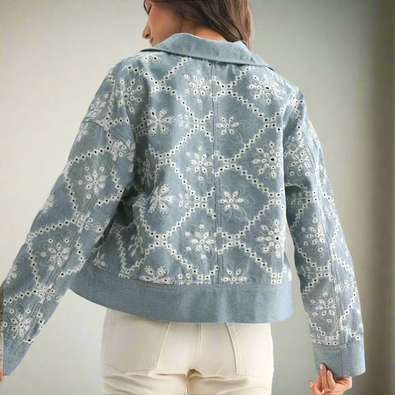 Embroidered Denim Jacket