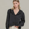 Embroidery Ruffle Blouse