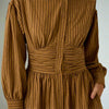 Empire Waist Long Sleeve Fit & Flare Mini Dress