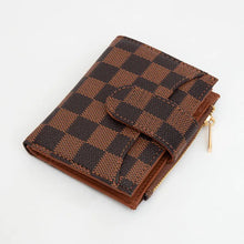  Checkered Fold Wallet