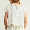 Floral Cutout Top