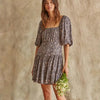 Floral Ruffle Mini Dress
