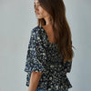 Floral Square Neck Top