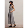 Open Back Gingham Maxi