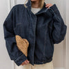 High Neck Denim Jacket