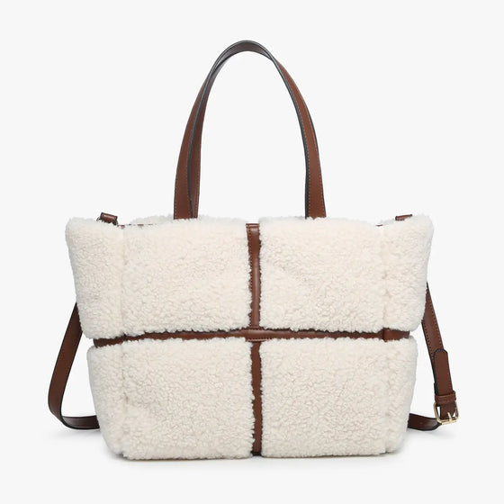 Marlene Sherpa Contrast Tote