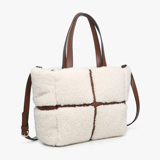 Marlene Sherpa Contrast Tote