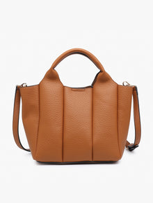  Maddox Paneled Satchel w/ Long Strap