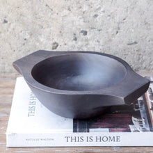  Large Dark Mango Wood Bowl