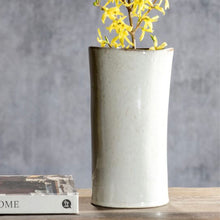  Ceramic Vase- White 9.85"