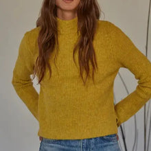  Knit Turtleneck Sweater - Sunflower