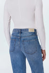 Lexi Bowed Mid Rise Jean