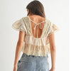 Lace-Trimmed Blouse