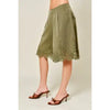 Lace Hem Long Short