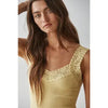 Knit Lace Trim Tank Top