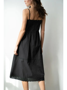  Poplin Midi Dress