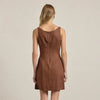 Linen Square Neck Mini Dress