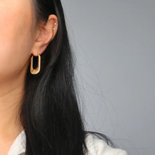  Luna Hoops | Gold Textured Hoops