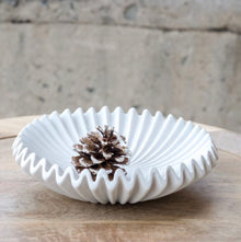  Matte White Decorative Dish - 8.5"