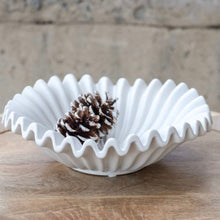  Matte White Decorative Dish - 9.6"