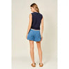 Mid Rise Flare Shorts