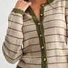Olive Trim Cardigan