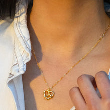  Pretzel Twist Me Up Necklace - 18K Gold Plated