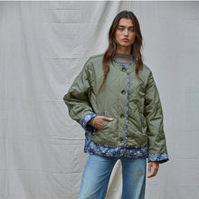  Quilted Padded Bomber Jacket