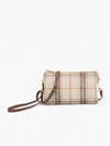 Riley Plaid 3 Compartment Crossbody/Wristlet