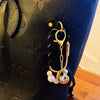 Rope and Pearl Bag Charm