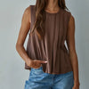 Round Neck Sleeveless Top