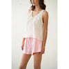 Ruched Tie-Front Top