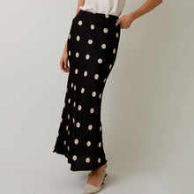  Satin Polka Dot Skirt