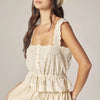 Scallop Lace Tie Top