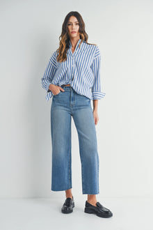  Scissor Cut Wide Leg Medium Wash