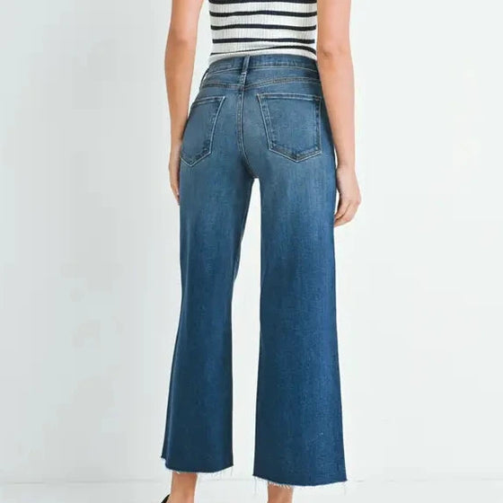Scissor Cut Wide Leg - Dark Denim