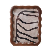  Rubberwood Scalloped 6x8 photo frame