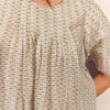 Short Sleeve Pleated Top