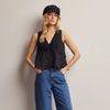 Tie Front Sleeveless Top