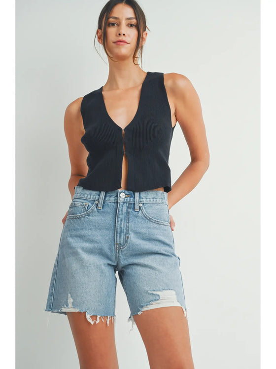 Slightly Distressed Walking Short