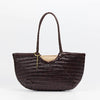 Solene Leather Woven Tote