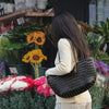 Solene Leather Woven Tote
